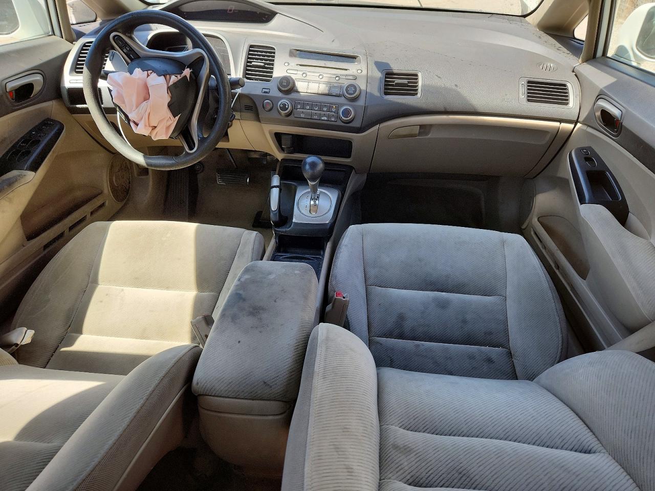 2009 Honda Civic Lx White vin: 1HGFA16509L000903