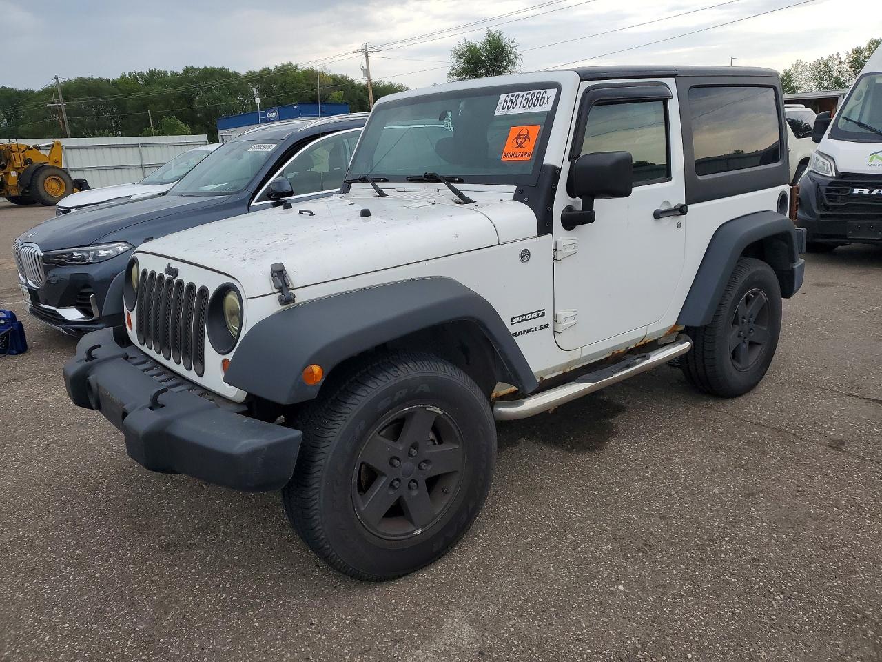 2011 Jeep Wrangler Sport White vin: 1J4AA2D10BL636915
