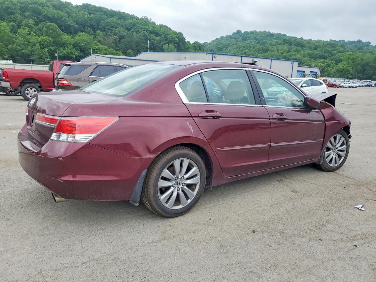 2012 Honda Accord Ex Maroon vin: 1HGCP2F77CA056574