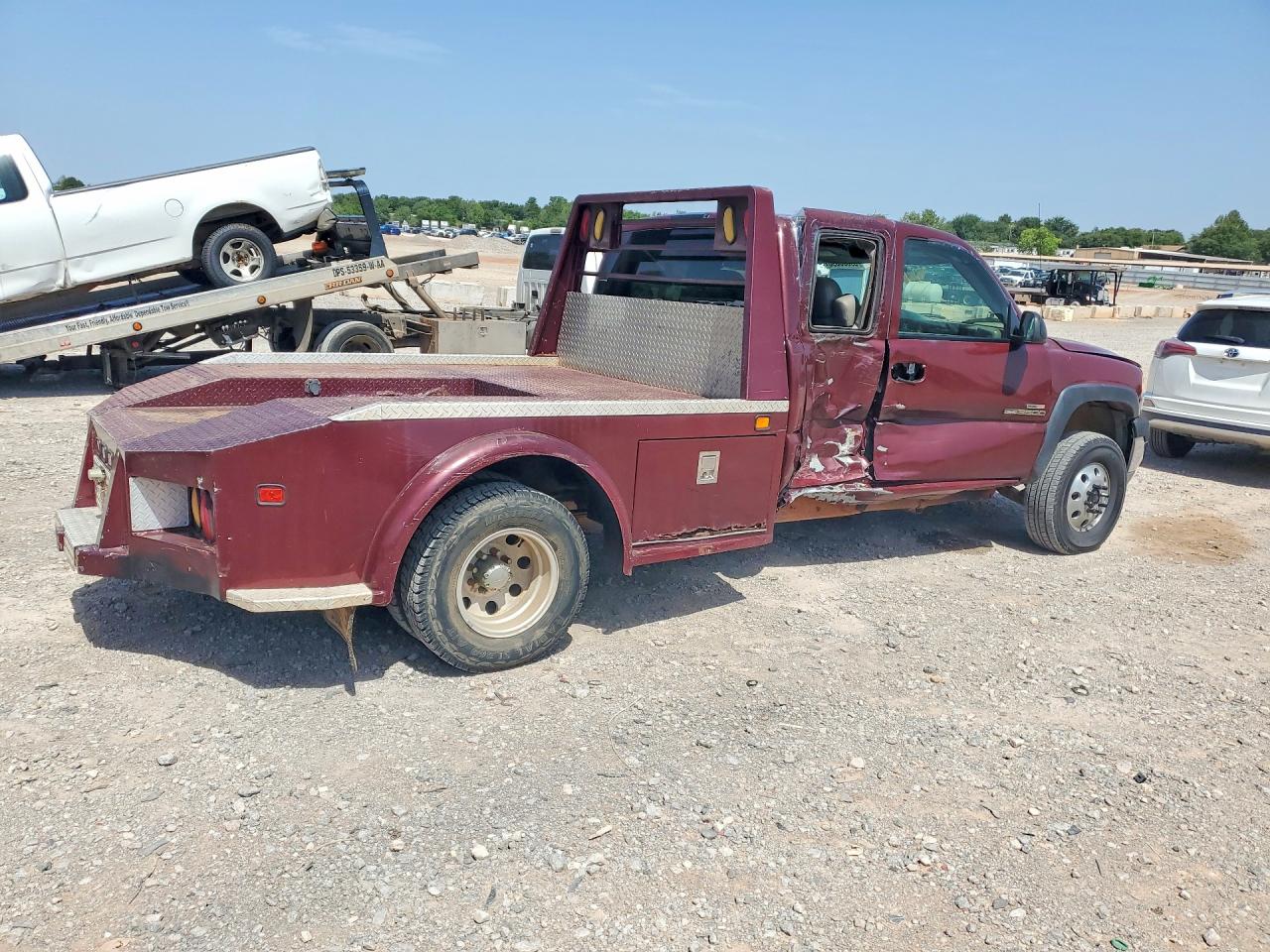2001 Gmc New Sierra K3500 Maroon vin: 1GDJK39111F171989