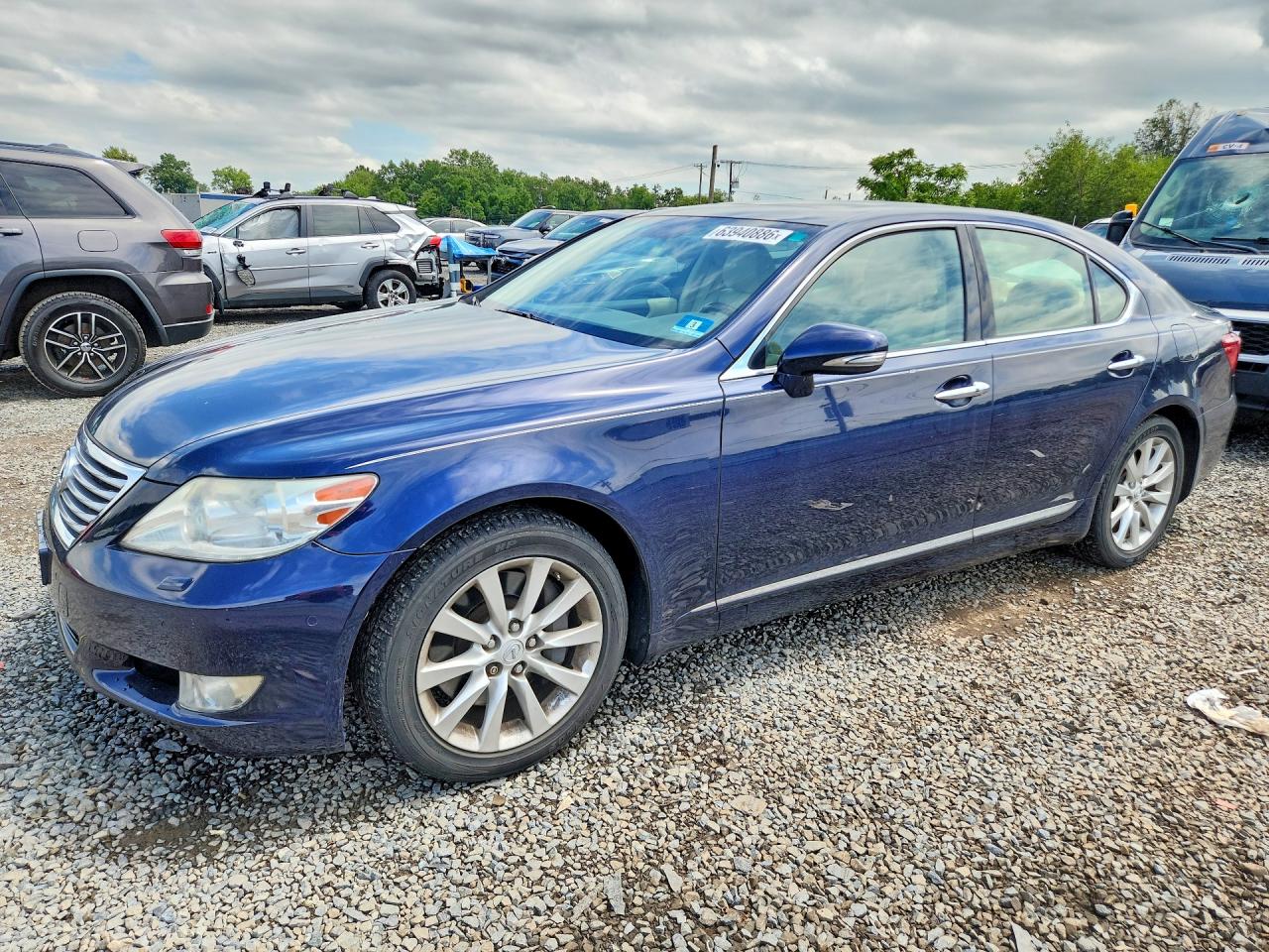 2012 Lexus Ls 460 Blue vin: JTHCL5EF3C5014169