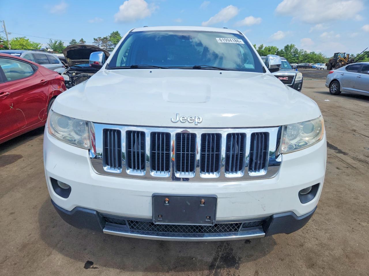 2013 Jeep Grand Cherokee Limited White vin: 1C4RJFBG9DC524527