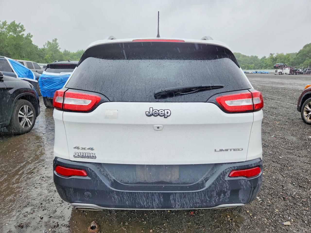 2015 Jeep Cherokee Limited White vin: 1C4PJMDS5FW647322
