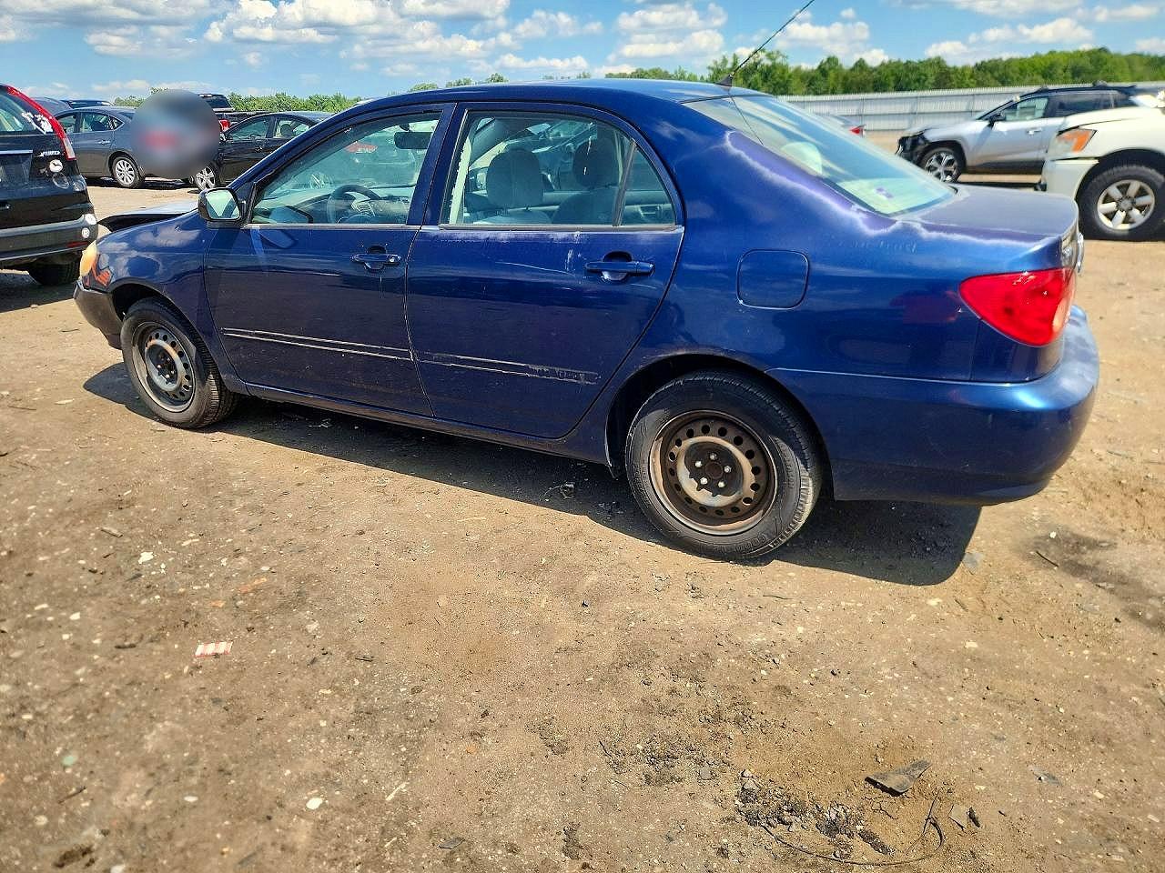 2007 Toyota Corolla Ce Blue vin: 2T1BR32E87C796859
