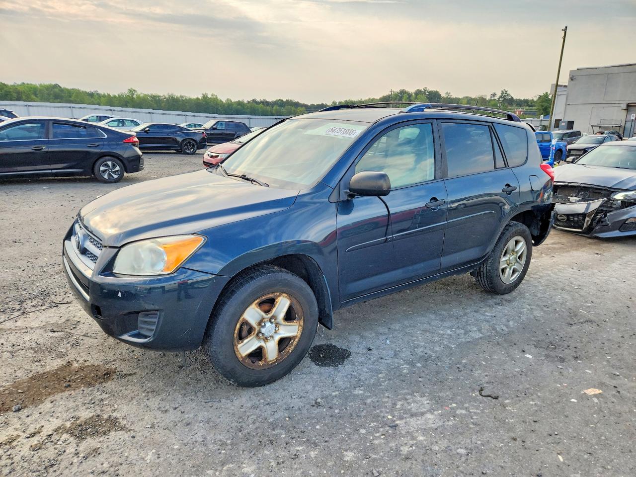 2010 Toyota Rav4 Base Blue vin: JTMBF4DV4AD027877