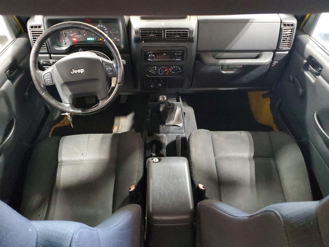 2006 Jeep Wrangler / Tj Sport Yellow vin: 1J4FA49S76P769611