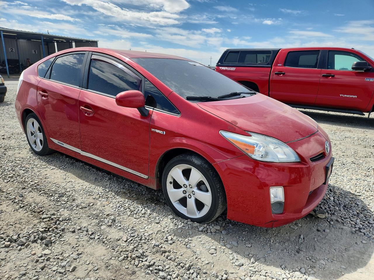 2011 Toyota Prius Four Red vin: JTDKN3DU1B0251914