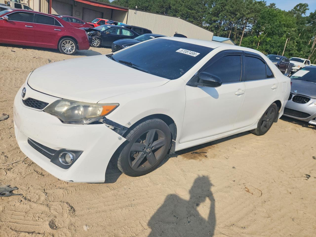 2012 Toyota Camry Se White vin: 4T1BF1FK7CU586629
