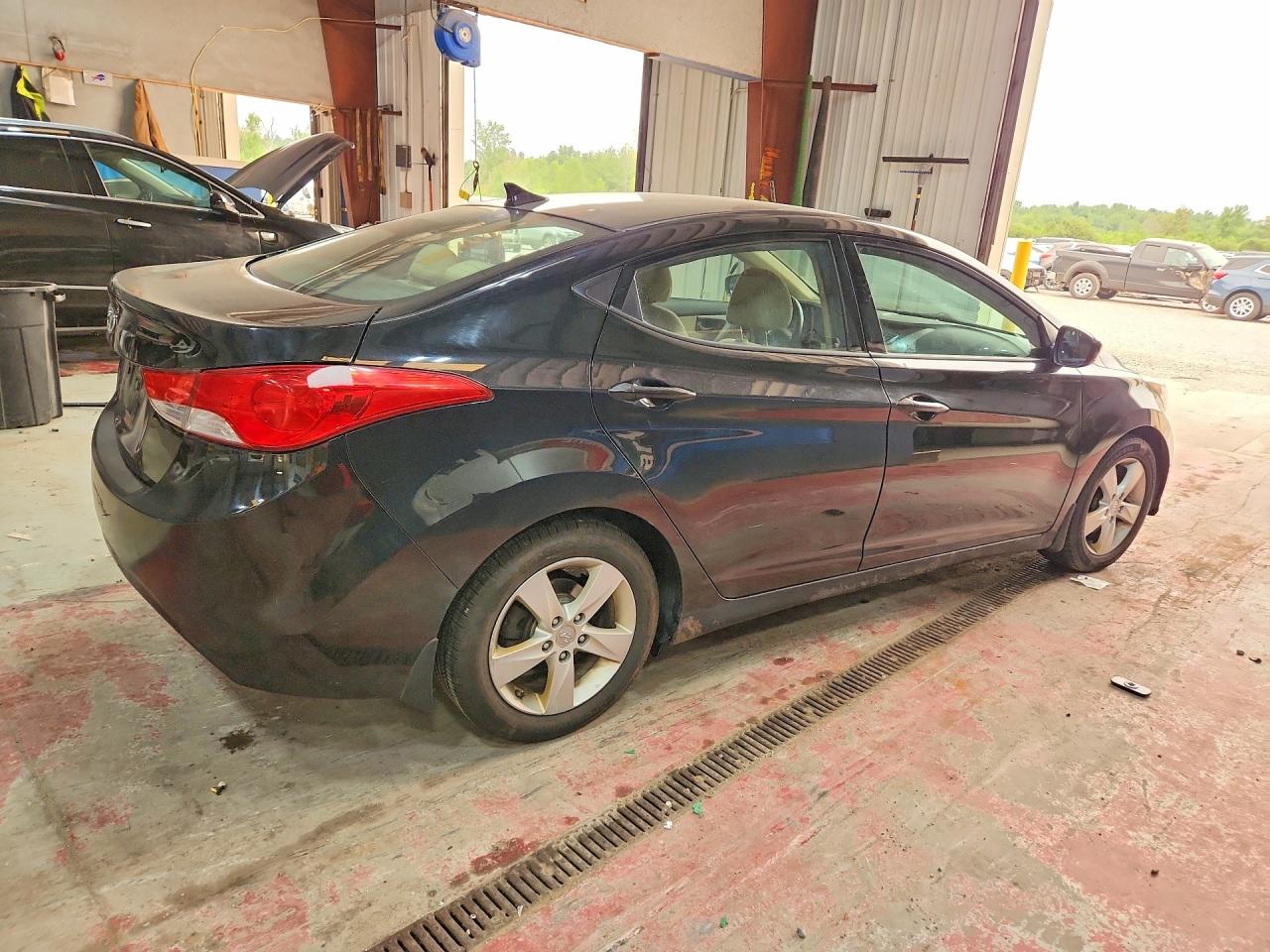 2013 Hyundai Elantra Gls Black vin: 5NPDH4AE3DH195046