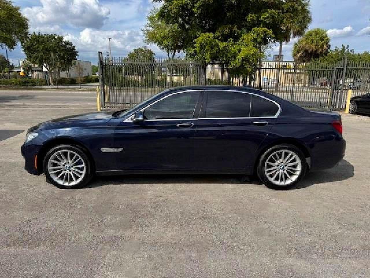2015 Bmw 750 Xi Blue vin: WBAYB6C5XFD965910