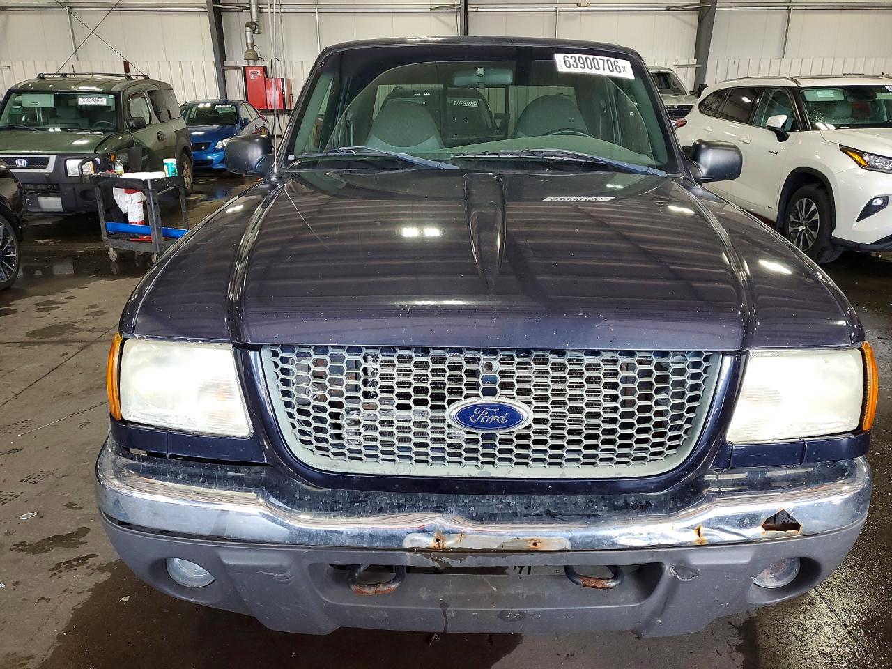 2002 Ford Ranger Super Cab Blue vin: 1FTZR45E62PA76132