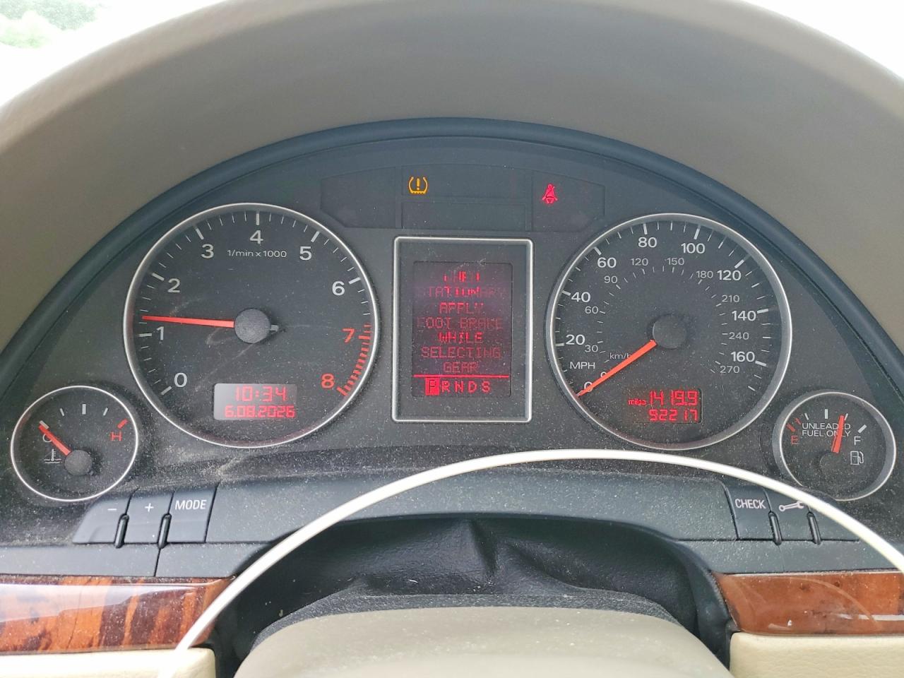 2008 Audi A4 2.0t Quattro Blue vin: WAUDF78E28A004465