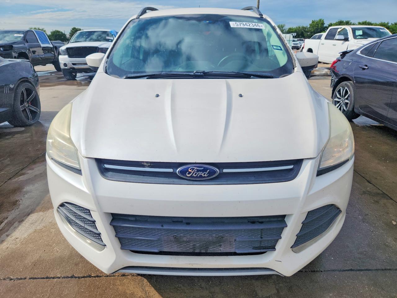 2015 Ford Escape Se White vin: 1FMCU0GX2FUA45149
