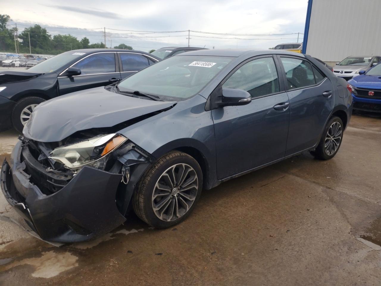 2014 Toyota Corolla S Plus Gray vin: 2T1BURHE2EC124494