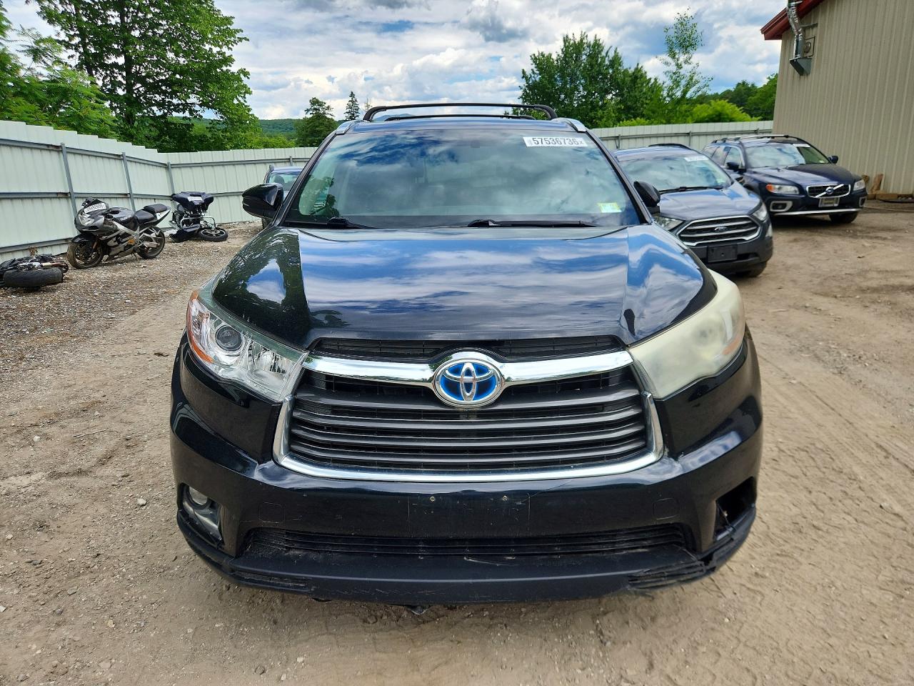 2015 Toyota Highlander Hybrid Limited Black vin: 5TDDCRFH2FS012389