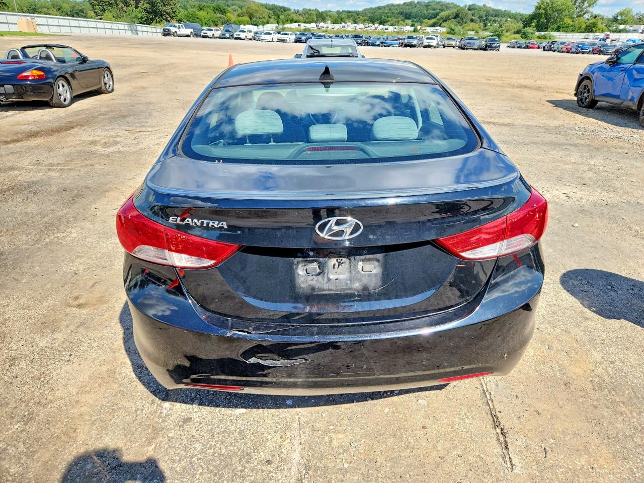 2012 Hyundai Elantra Gls Черный vin: 5NPDH4AE7CH150223