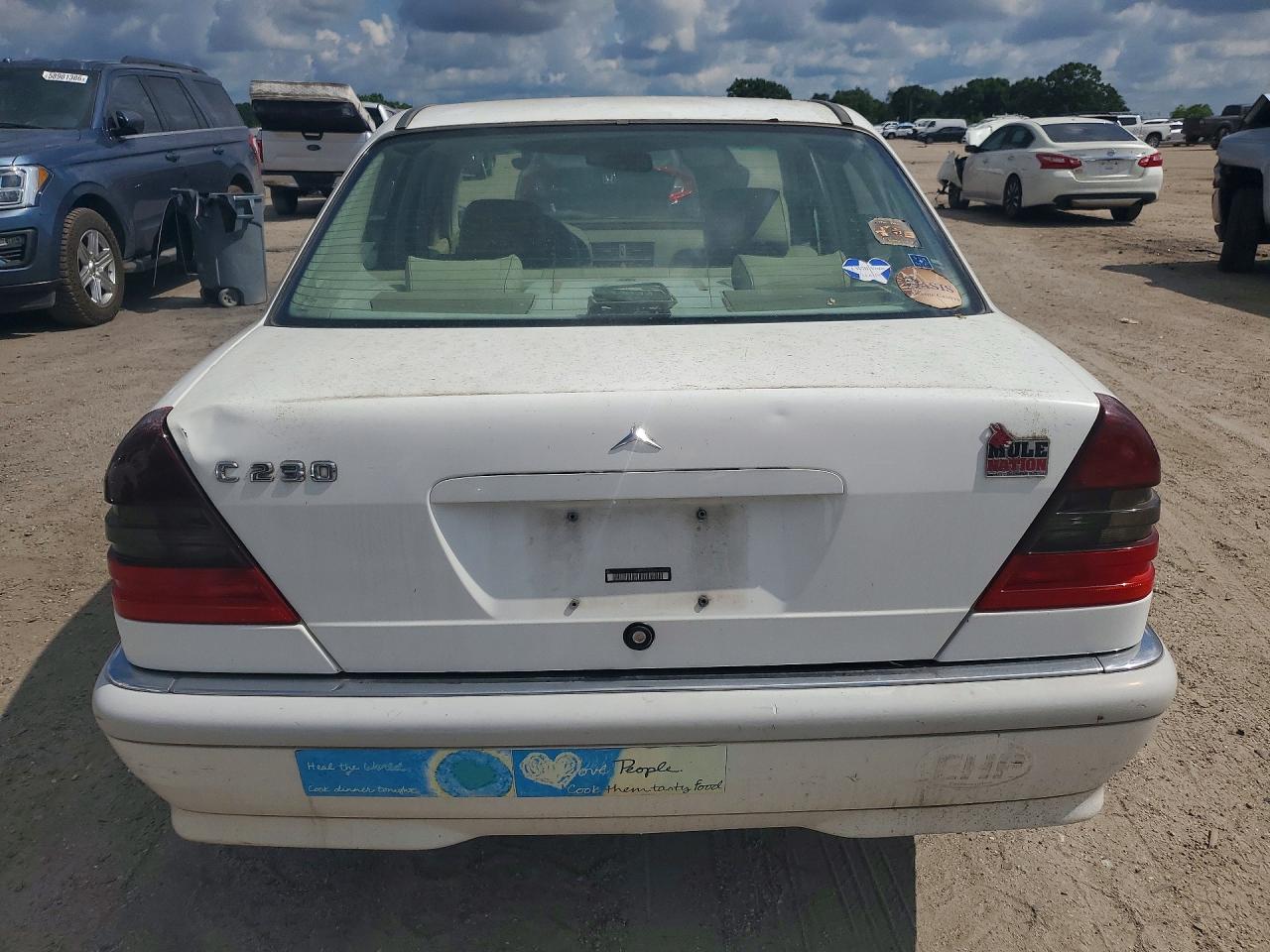 1998 Mercedes-benz C 230 White vin: WDBHA23G0WA636200