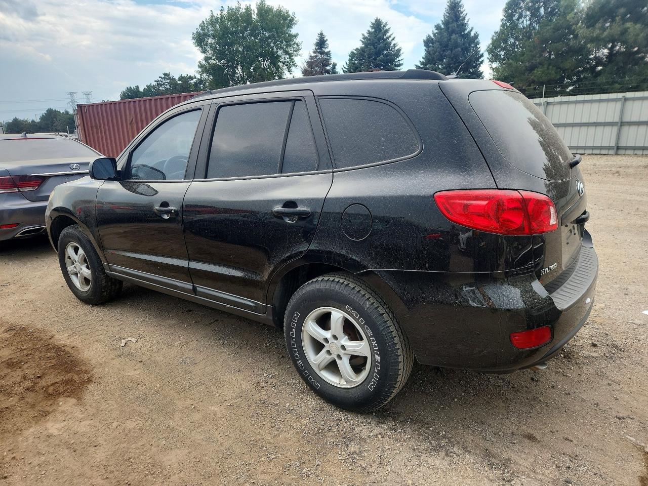 2008 Hyundai Santa Fe Gls Black vin: 5NMSG13D38H157655
