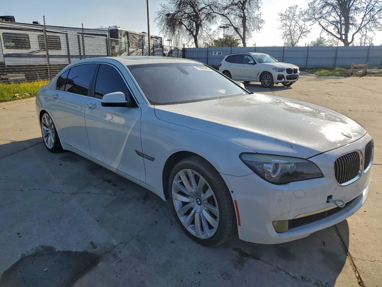 2011 Bmw 750 Li White vin: WBAKX8C52BC198217