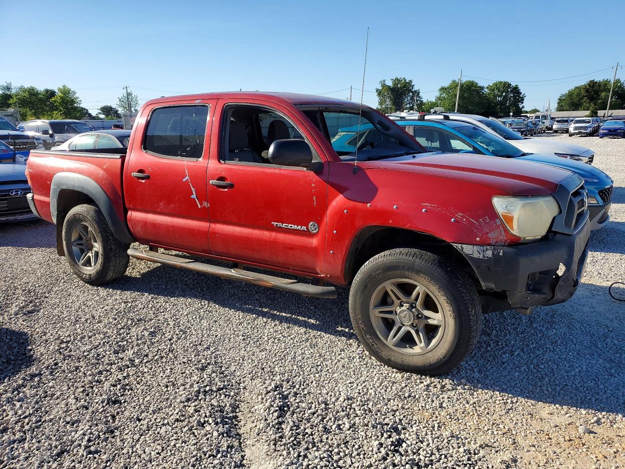 2013 Toyota Tacoma Double Cab Prerunner Red vin: 5TFJU4GN2DX042507