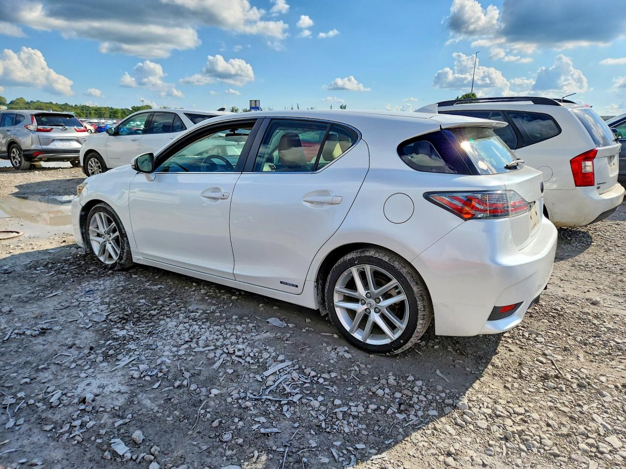 2015 Lexus Ct 200 White vin: JTHKD5BH3F2223643