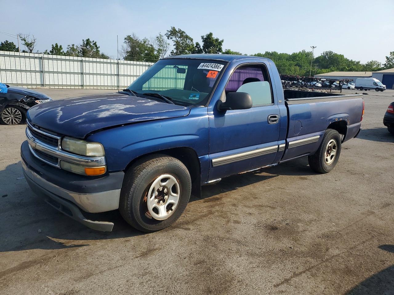 2002 Chevrolet Silverado C1500 Blue vin: 1GCEC14W12Z219890