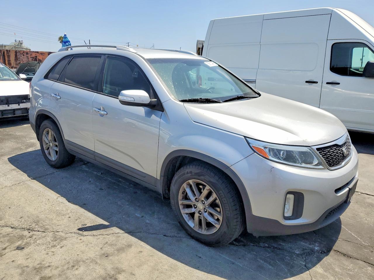 2014 Kia Sorento Lx Silver vin: 5XYKT4A62EG533169