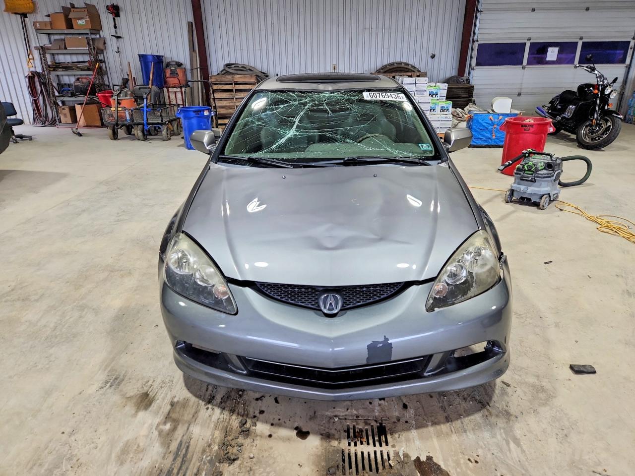 2005 Acura Rsx Silver vin: JH4DC54825S016121