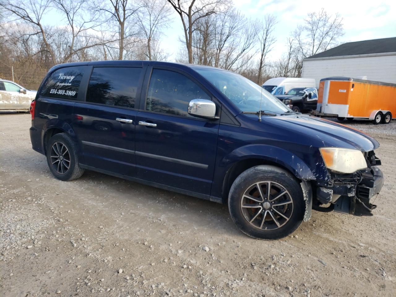 2013 Dodge Grand Caravan Se Синий vin: 2C4RDGBG3DR512944
