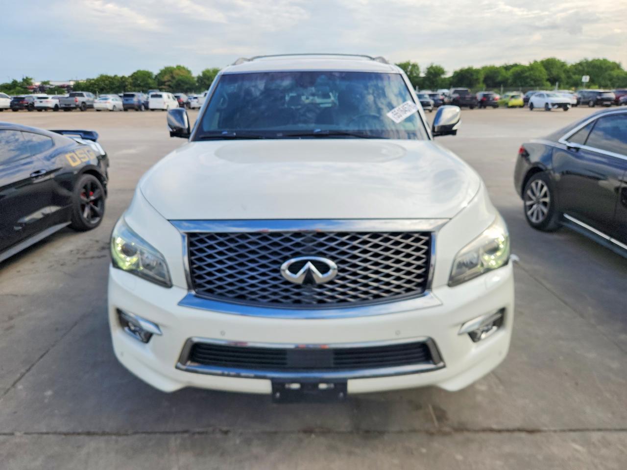 2015 Infiniti Qx80 White vin: JN8AZ2NE9F9082720