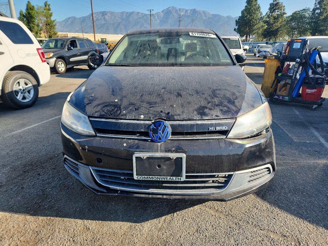 2014 Volkswagen Jetta Hybrid Black vin: 3VW637AJ9EM210048