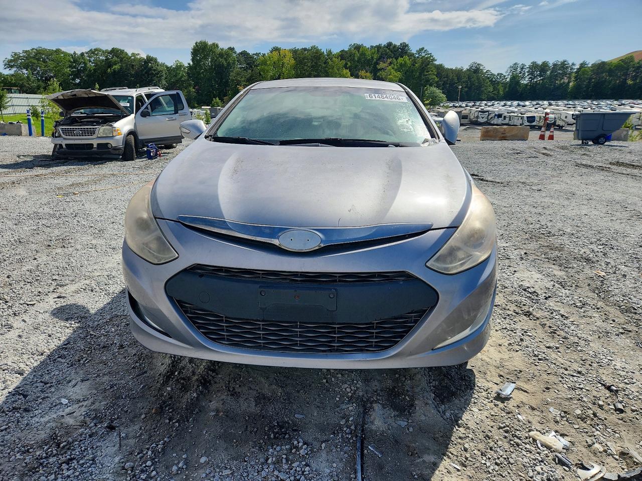 2014 Hyundai Sonata Hybrid Gray vin: KMHEC4A45EA116474