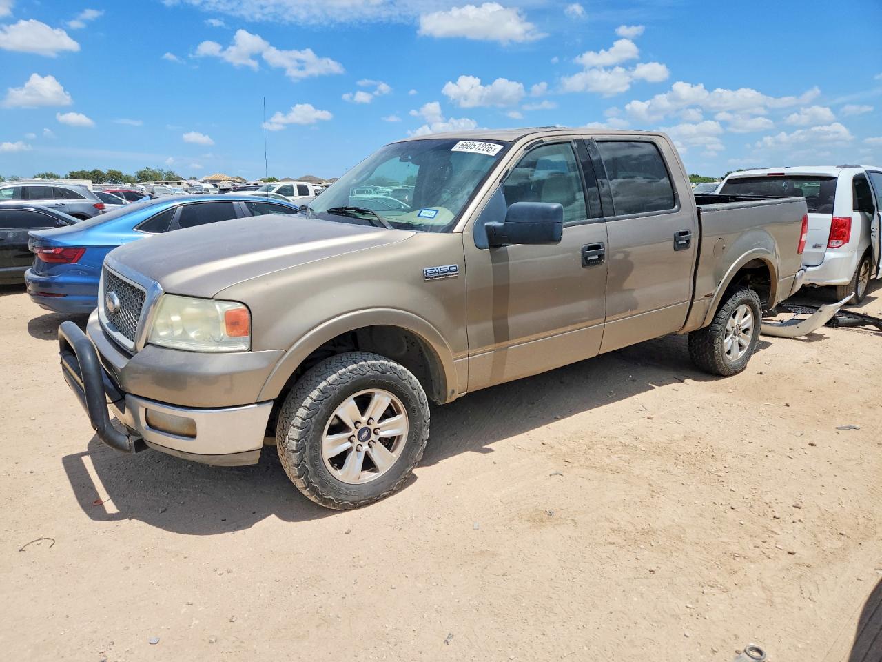 2004 Ford F150 Supercrew Beige vin: 1FTPW14574KC90028