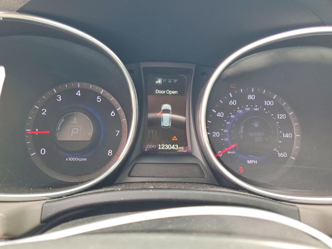 2014 Hyundai Santa Fe Gls Серый vin: KM8SNDHF2EU076213