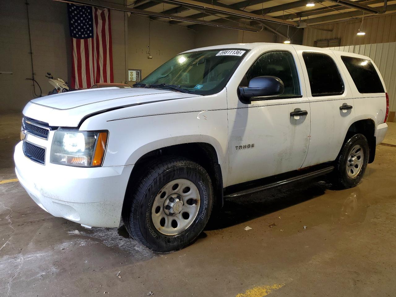 2010 Chevrolet Tahoe K1500 Ls White vin: 1GNUKAE01AR271132