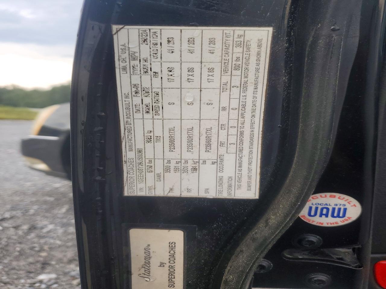 2006 Cadillac Commercial Chassis Black vin: 1GEEH06Y26U500360
