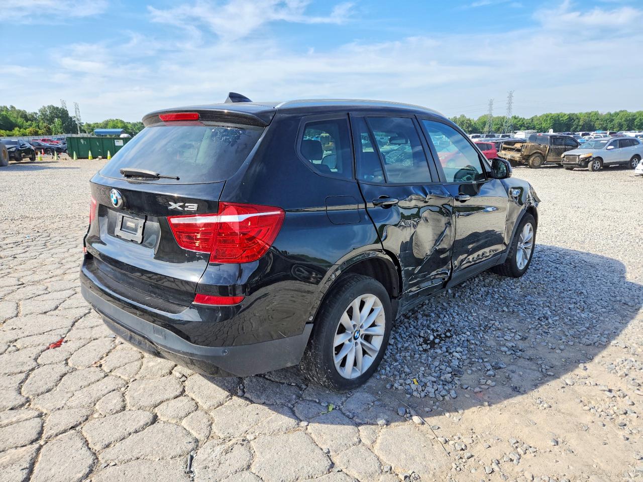 2015 Bmw X3 Sdrive28i Black vin: 5UXWZ7C58F0F75845