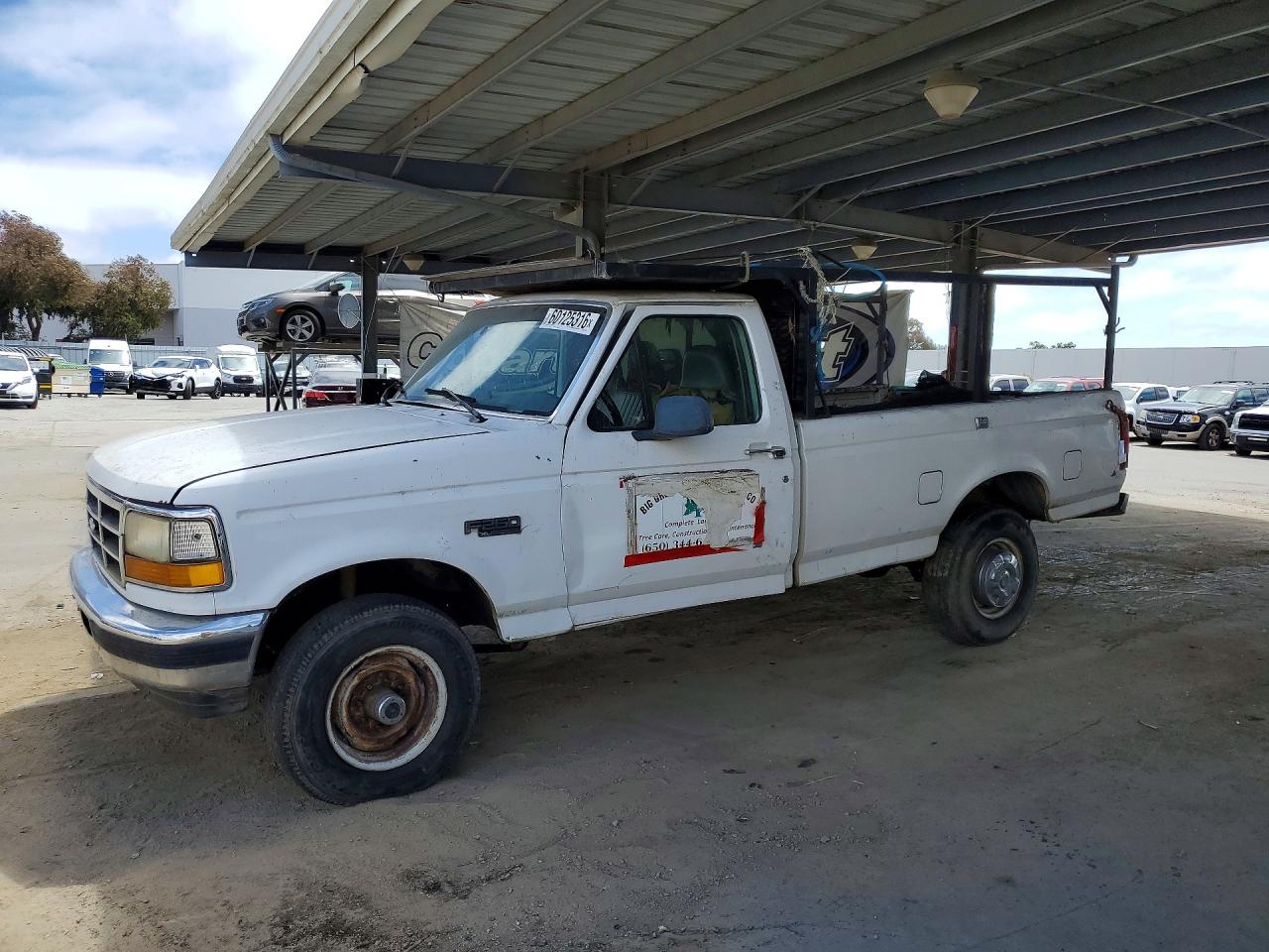 1996 Ford F250 White vin: 1FTHF26H9TEA64068