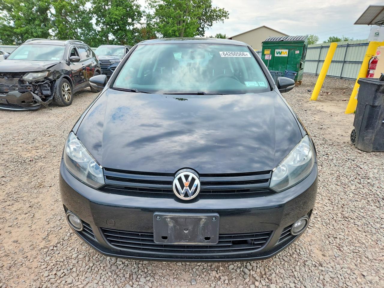 2013 Volkswagen Golf Black vin: WVWNM7AJ1DW123786