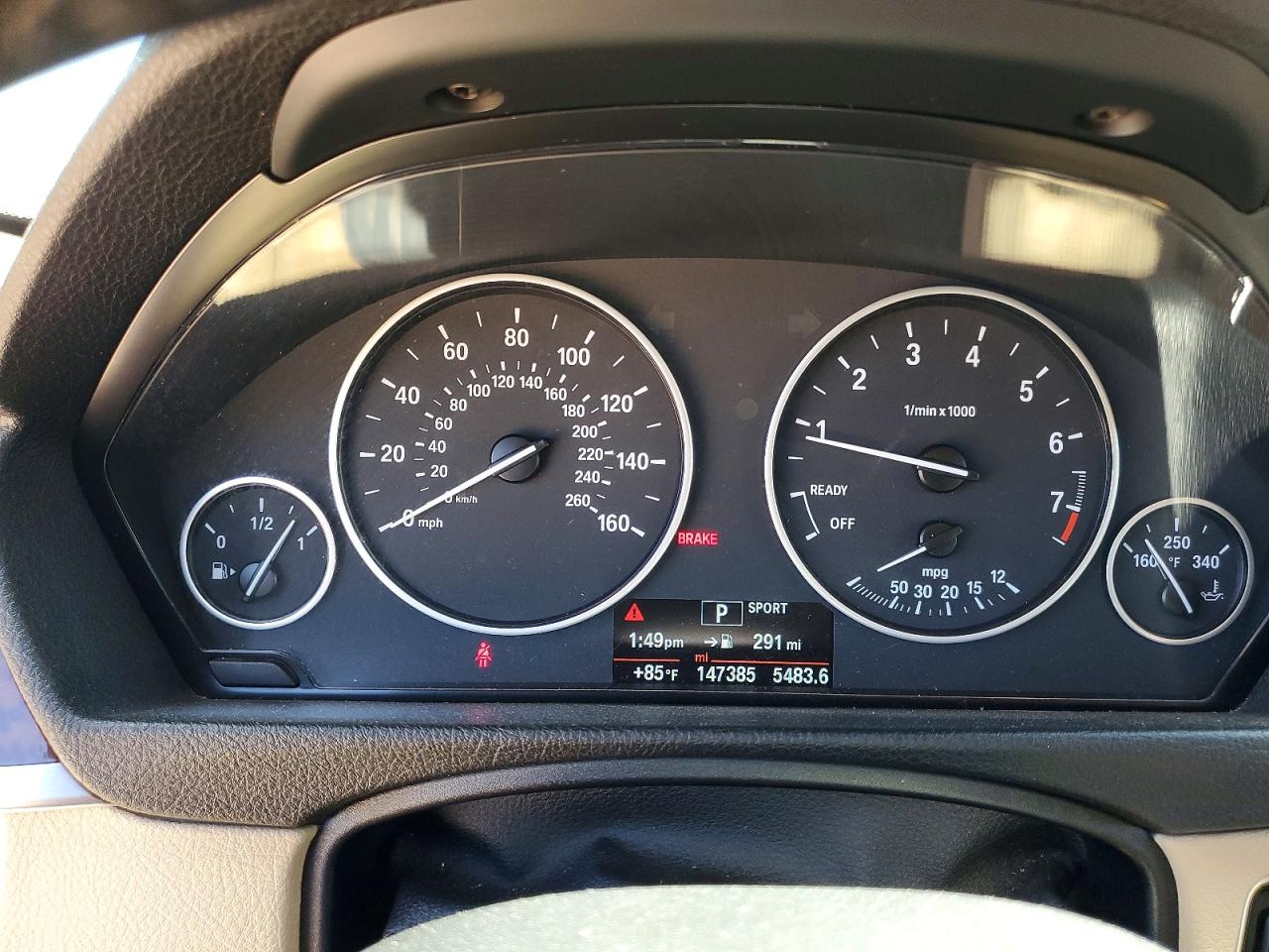 2014 Bmw 328 I Sulev Black vin: WBA3C1C53EK111877