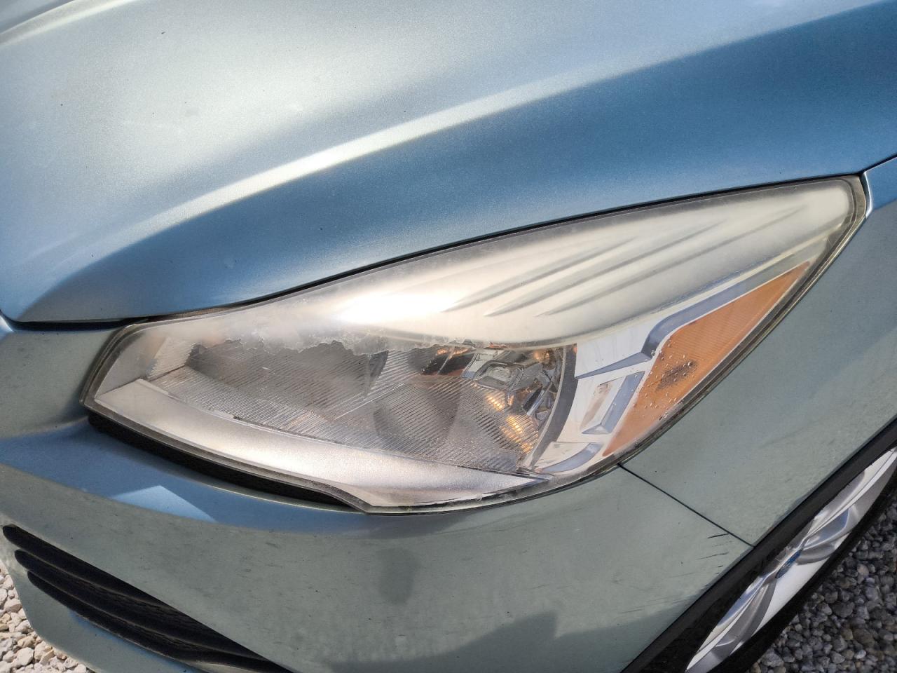 2013 Ford Escape Se Blue vin: 1FMCU0GX7DUA25718 Damage: Left Head Lamp, Faded, Repair Required