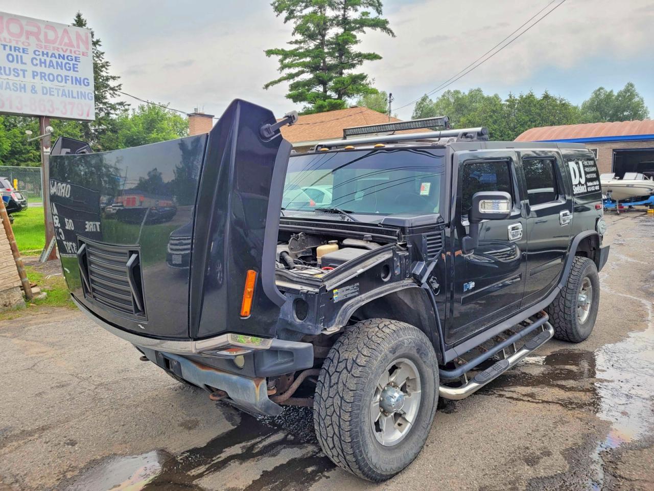 2004 Hummer H2 Black vin: 5GRGN23UX4H103507