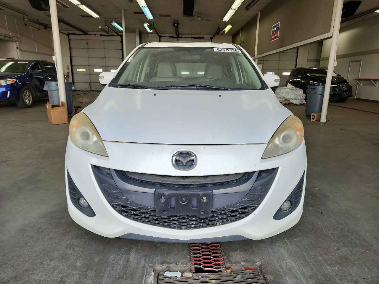 2014 Mazda 5 Touring White vin: JM1CW2CL6E0166818