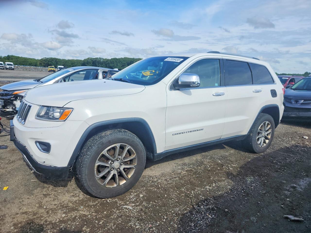 2014 Jeep Grand Cherokee Limited White vin: 1C4RJFBG3EC385660