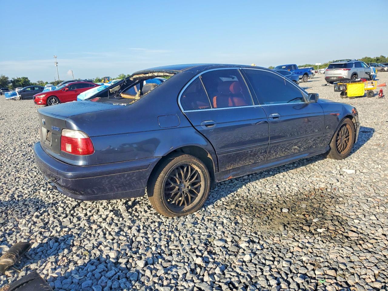 2002 Bmw 525 I Automatic Blue vin: WBADT43442GZ98692