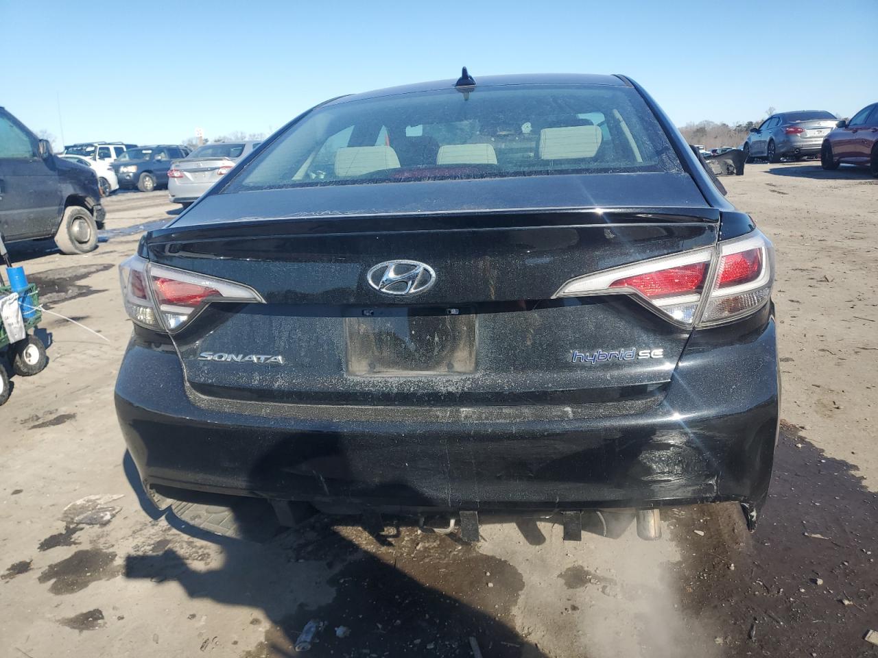 2017 Hyundai Sonata Hybrid Black vin: KMHE24L38HA067587