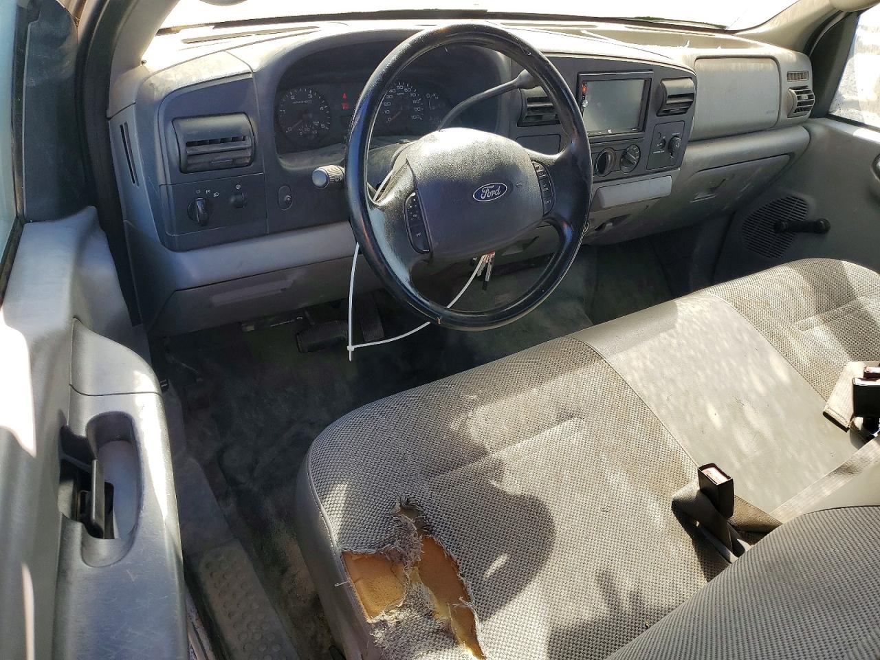2005 Ford F350 Srw Super Duty White vin: 1FDSX34P45EA96363
