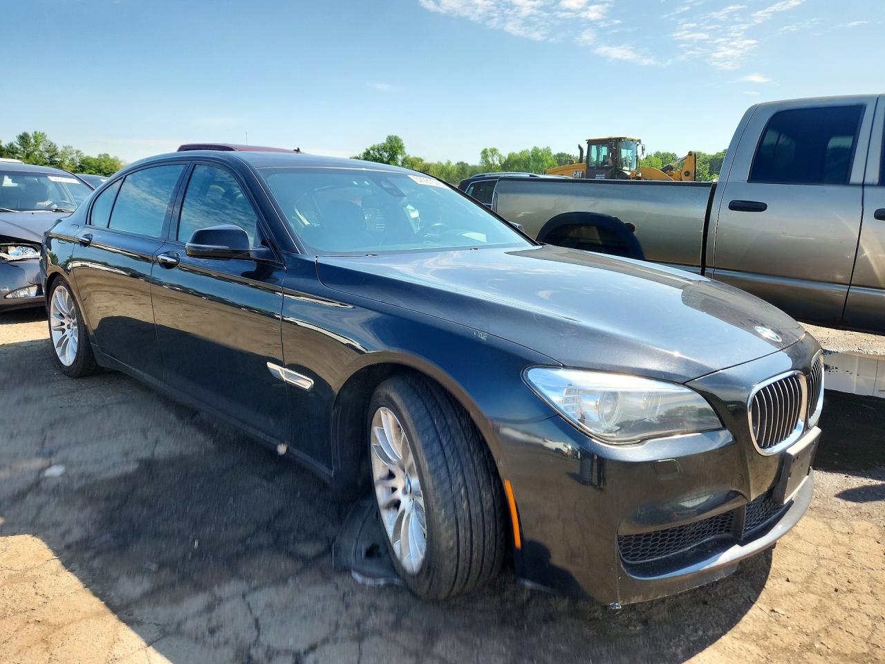2013 Bmw 750 Lxi Black vin: WBAYF8C58DD139716