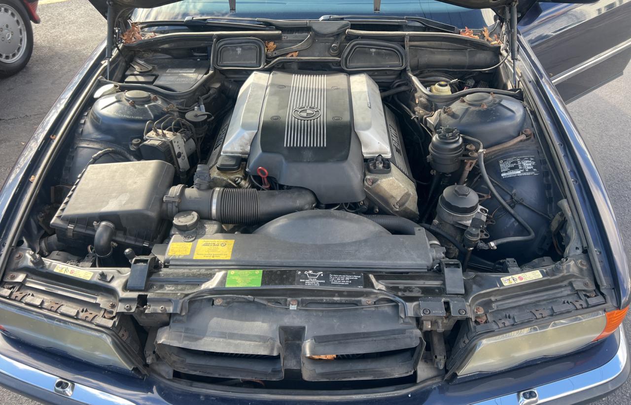 2000 Bmw 740 Il Blue vin: WBAGH8346YDP14396
