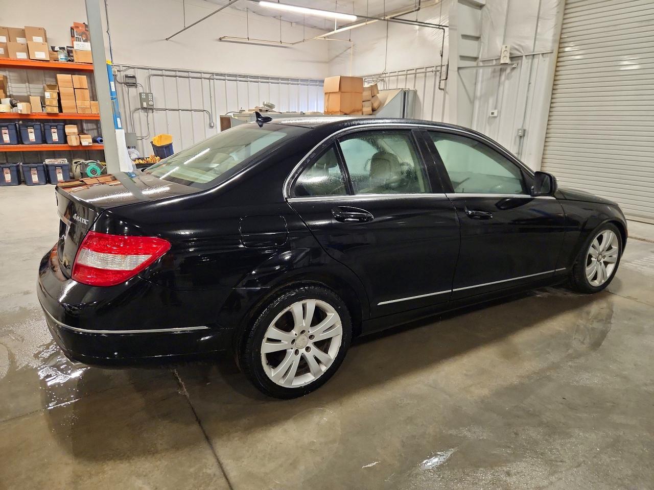 2009 Mercedes-benz C 300 4matic Black vin: WDDGF81XX9R046618